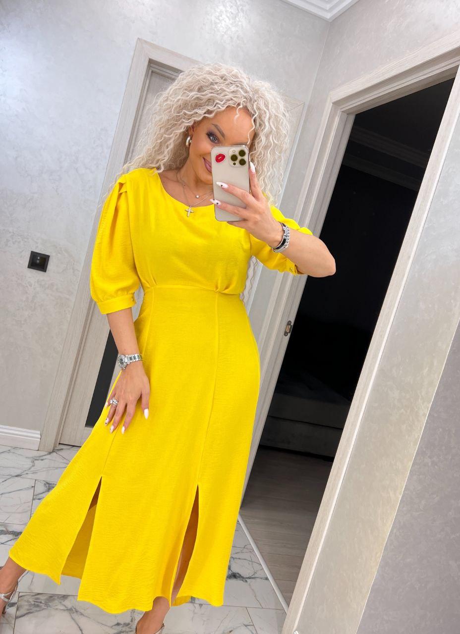 Сукня міді з розкльошеною спідницею завищеною талією і вирізом на спині (р. S-XL) 7PL5741, фото 1