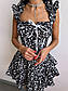 Коротке квіткове плаття з корсетним верхом і бретелями з рюшами (р. S, M) 66PL5751Е, фото 6
