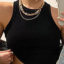 Жіночий кроп топ із трикотажу рубчик без рукавів (р. 42-46) 31ma1257, фото 7