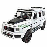 Машинка Gelandewagen Mercedes G800 Brabus іграшка моделька металева колекційна 22 см Білий (60596), фото 3