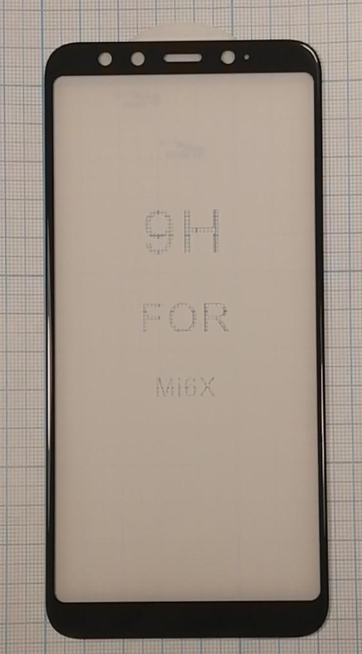 Захисне скло 5D Xiaomi Mi6X  MiA2 Чорне (Тех. Упак.), фото 1