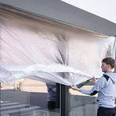 Укривні плівки для ремонту. Плівки з малярською стрічкою