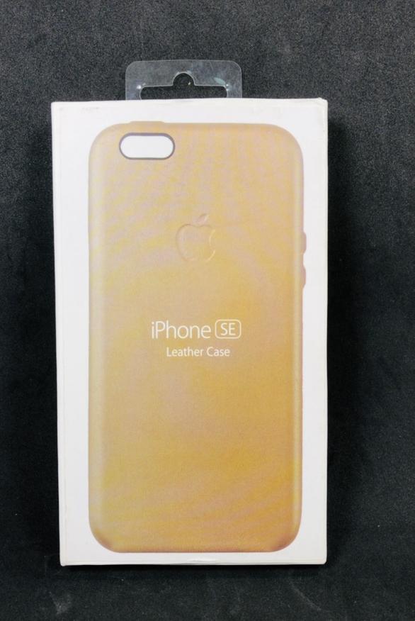 Чохол-накладка Apple Leather Case iPhone 5  5s  SE Gold, фото 1