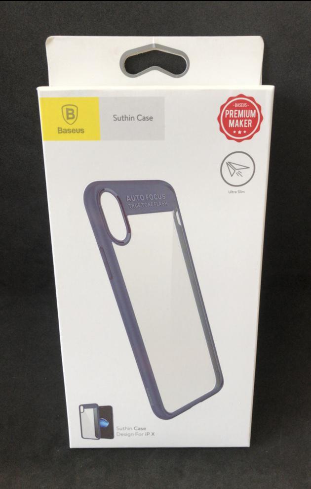Чохол Baseus (OR) Suthin Case For iPhone X Blue (SB015), фото 1