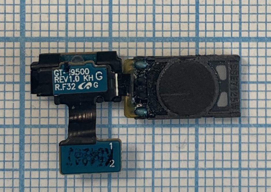Шлейф Samsung GT-I9506 датчик приближення і динамік розмовний ORIGINAL б/в, фото 1