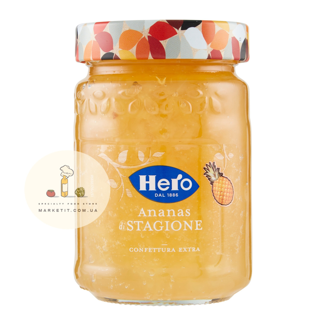 Джем ананас Hero Ananas di Stagioni, 50% вміст фруктів Італія 350 г.