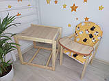 Дерев'яний стільчик для годування-трансформер Наталка (Зайчик), фото 8
