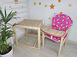 Дерев'яний стільчик для годування-трансформер Наталка (Зайчик), фото 10