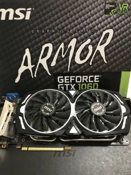 Відеоадаптер GeForce GTX1060 6144Mb MSI ARMOR OCV1 б/у