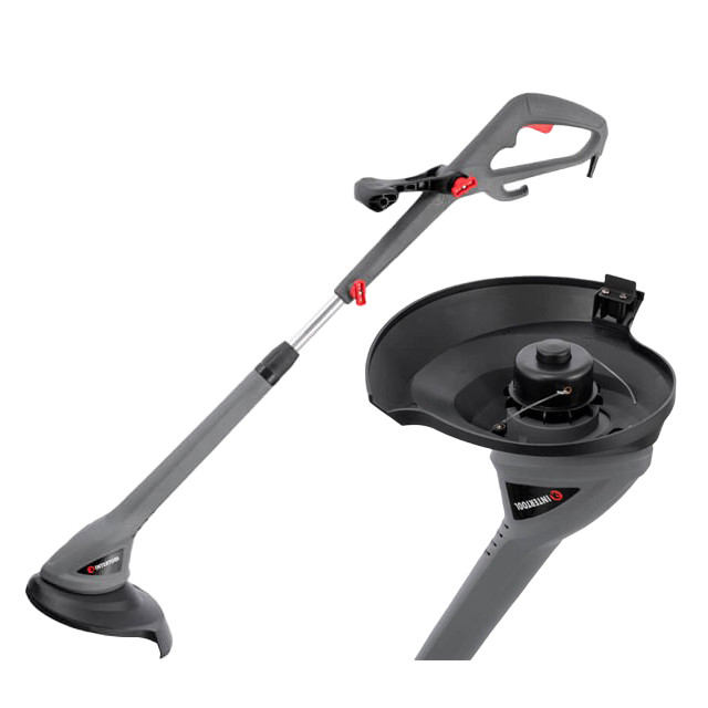 Тример електричний, 350 Вт, 230 В ~ 50 Гц, 10000 об/хв, діаметр обертання волосіні 250 мм, INTERTOOL DT-2253, фото 1