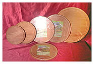 Дошка дерев'яна обробна кругла 32 см бук, фото 2