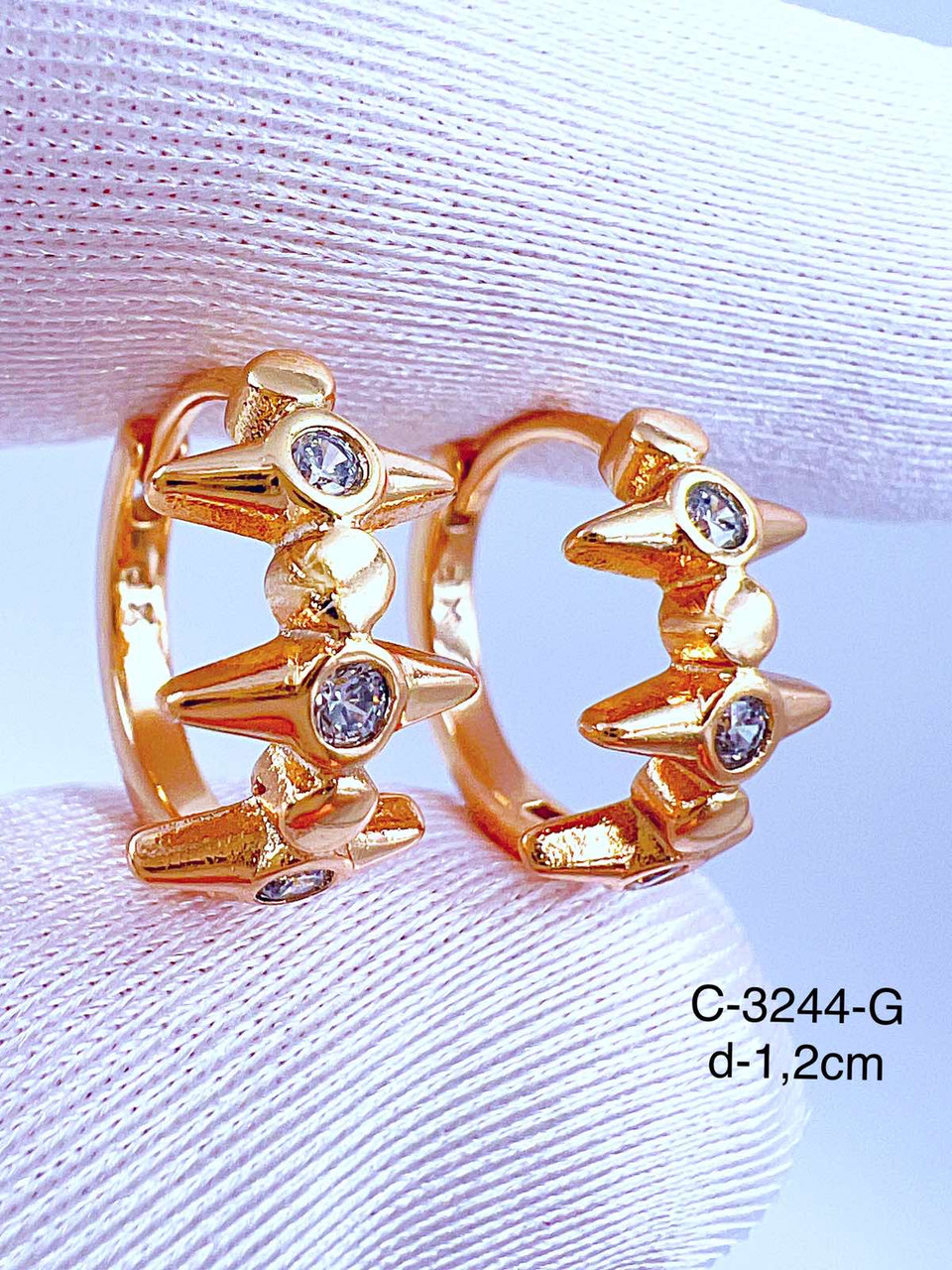 Сережки Xuping позолота