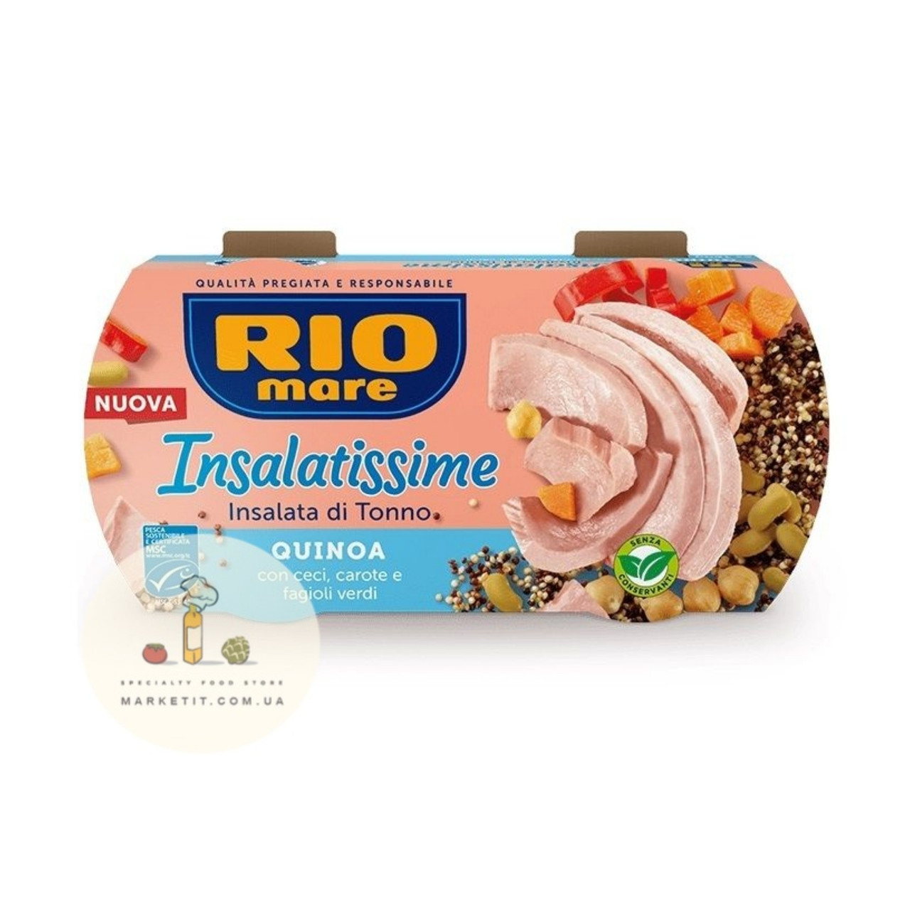 Салат із тунцем Rio Mare Insalatissime Quinoa e Tonno, з кіноа 2 x 160 г.