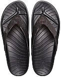 Crocs Splash Flip жіночі в'єтнамки крокс чорні з глітером., фото 3