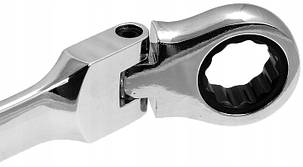 Ключі з тріскачкою на шарнірі 8-19 mm 12ел. Silver SK-012-03, фото 3