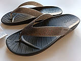 Crocs Splash Flip жіночі в'єтнамки крокс чорні з глітером., фото 4