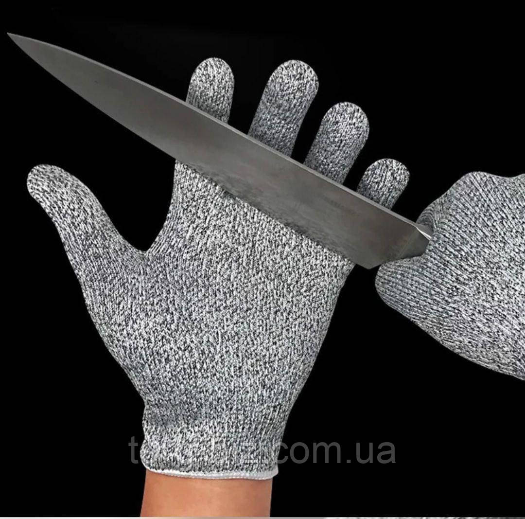 Кольчужні перчатки для мясників CUT LEVEL Рукавиці від порізів, порізостійкі захисні, фото 1