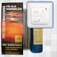 Нагрівальний мат Arnold Rak FH-EC 180 (0,75 м.кв.) + німецький терморегулятор MACO TF1640 (КОМПЛЕКТ)