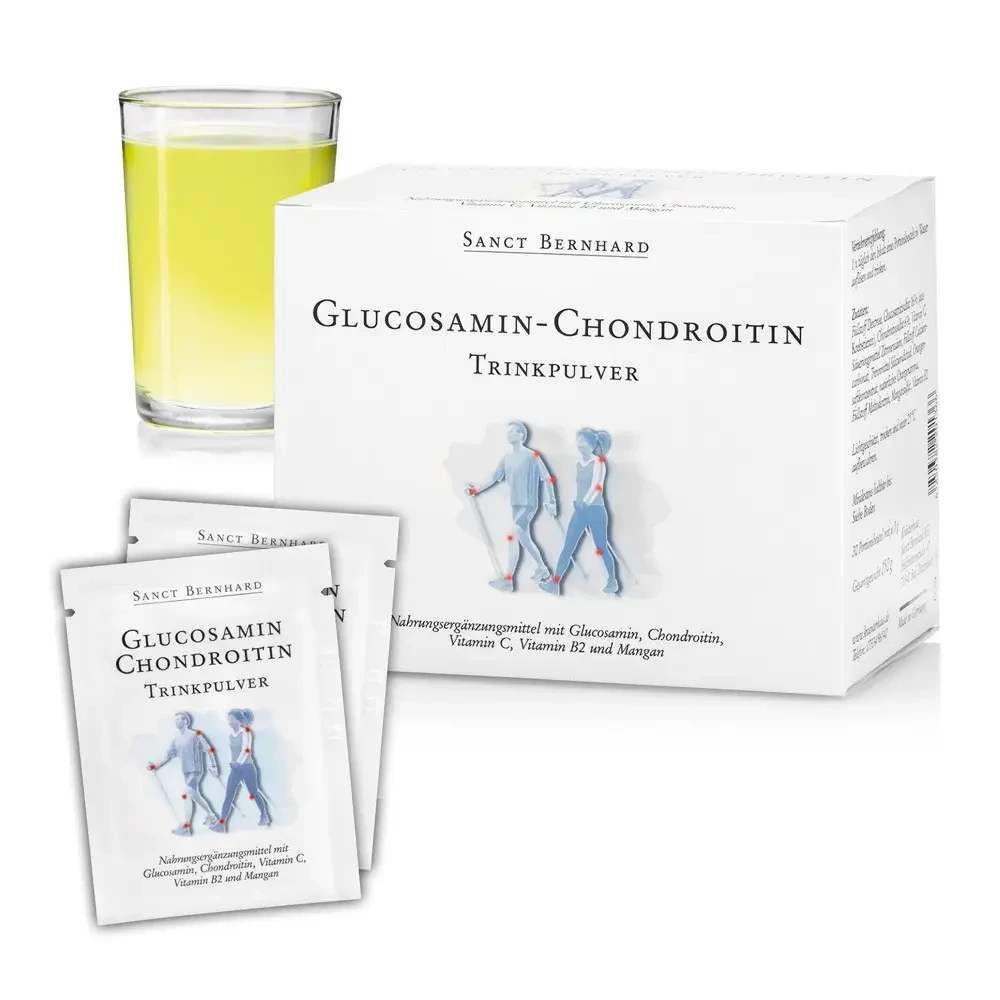 Sanct Bernhard - Глюкозамін, хондроїтин «Glucosamin-Chondroitin», 30 пакетиків по 5 г кожна, фото 1