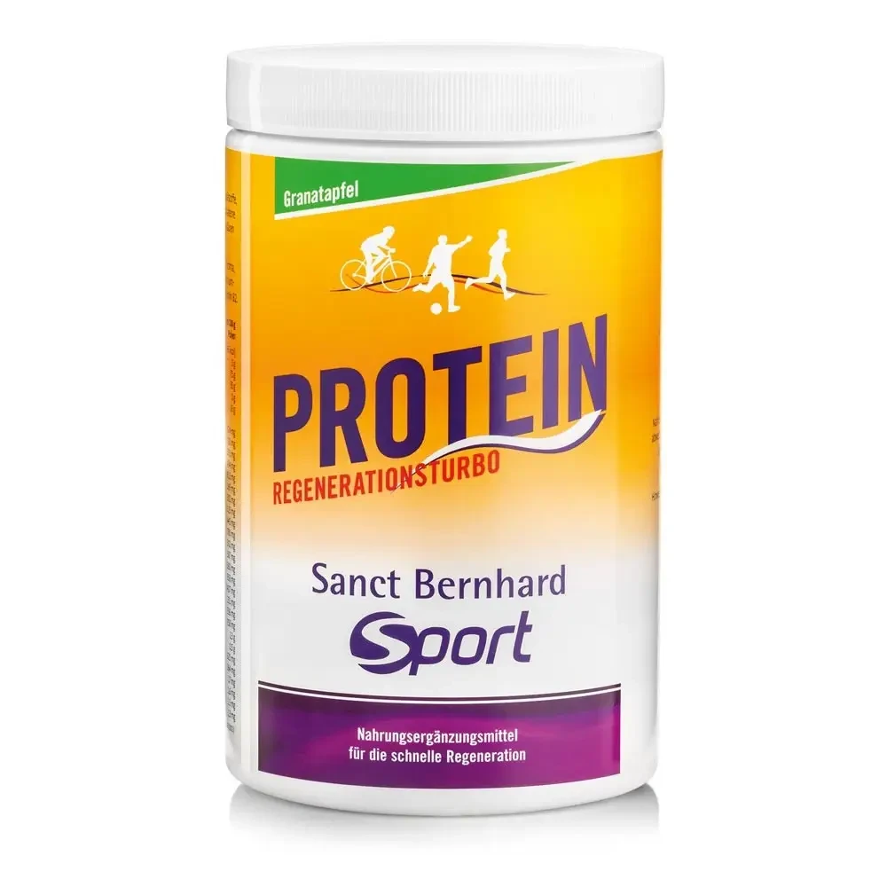 Sanct Bernhard Sport - Гідролізат протеїну з вуглеводами «Protein Regenerationsturbo» гранат, 750 г, фото 1