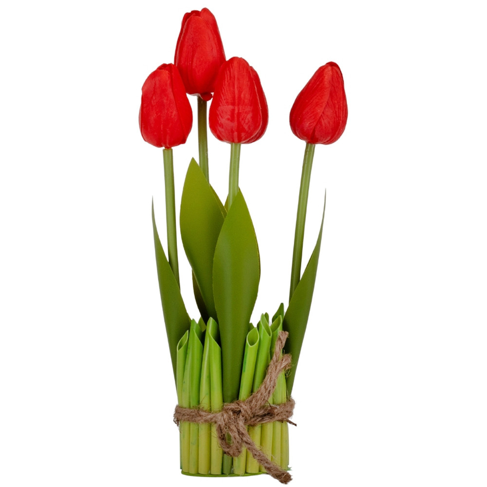 Букет тюльпанів "Рапсодія", червоний, 25,5 см ELISEY, фото 1