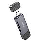 Картридер з роз'ємом Type-C і USB HOCO Spirit card reader (USB3.0, Type-C, SD/TF, 5Gbps), Black, фото 4