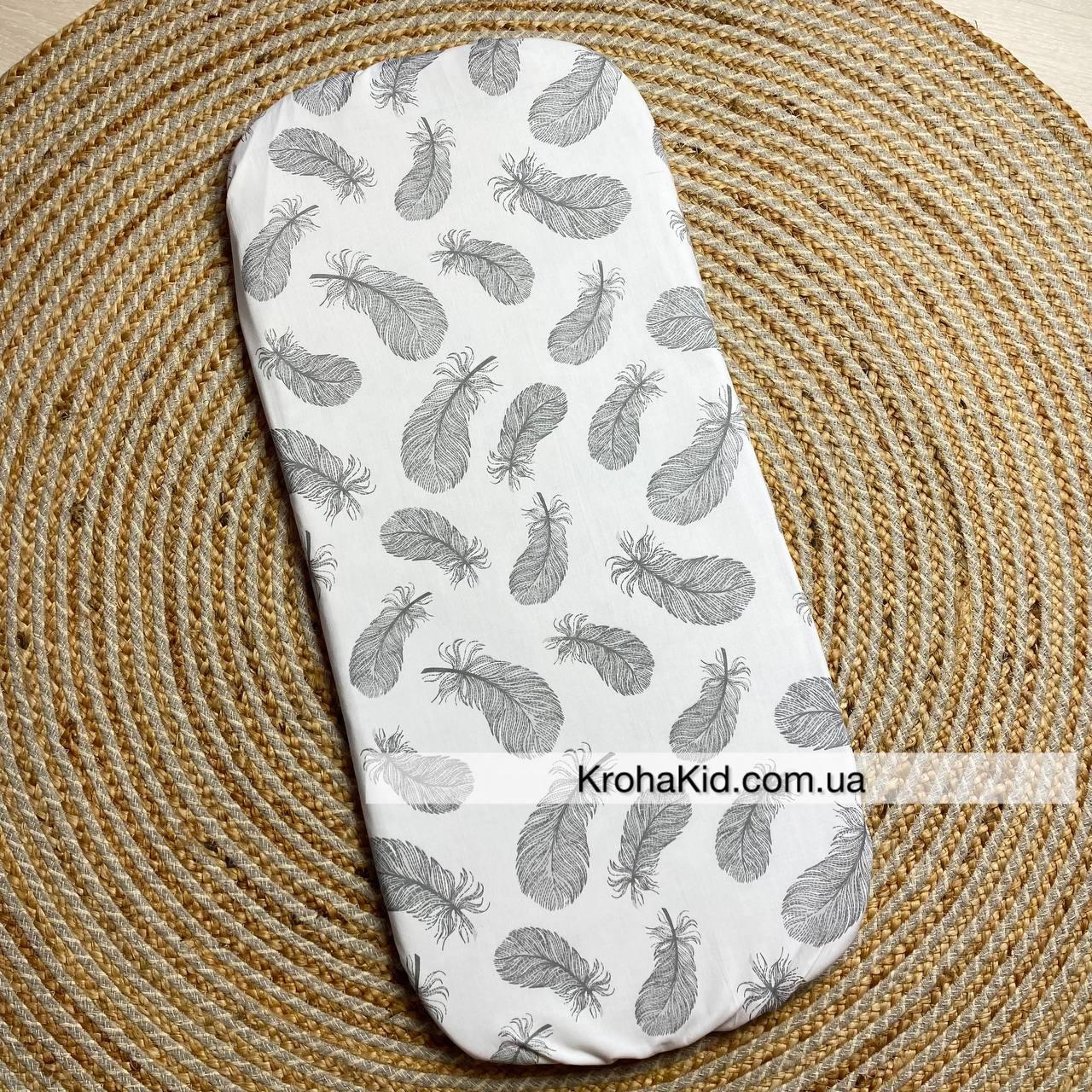 Водонепроникне простирадло на гумці в люльку в дитячу коляску 100% бавовна
