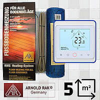 Нагрівальний мат для теплої підлоги  Arnold Rak FH-EC 180 (5 м.кв.) + програмований WiFi терморегулятор PWT-002