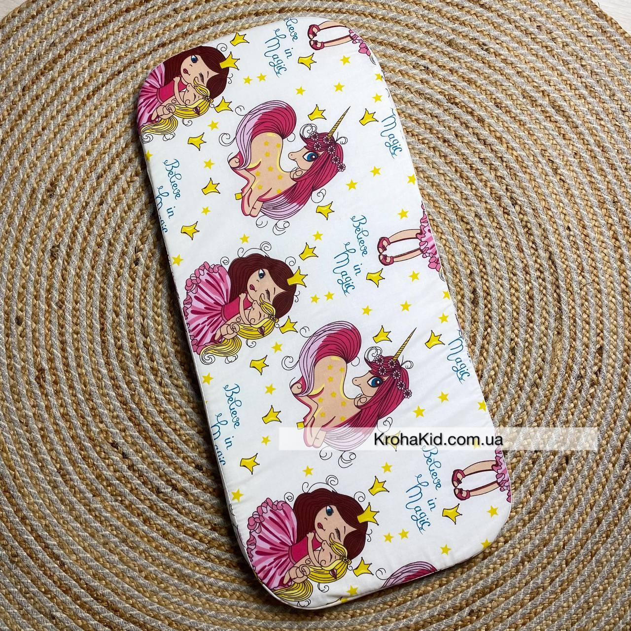 Ортопедичний поролоновий матрац вкладиш у дитячий візочок 76х34 см