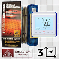 Нагрівальний мат для теплої підлоги  Arnold Rak FH-EC 180 (3 м.кв.) + програмований WiFi терморегулятор PWT-002