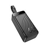 УМБ Powerbank Hoco  J123C 60000mAh з ліхтариком і швидкою зарядкою PD/QC, 22.5W  чорний, фото 6