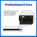 8-портів мережевий комутатор. PIX-LINK GS08 Gigabit Network Ethernet Switch 8 Port 100/1000Mbps, фото 7