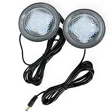 Автономна зарядна станція GDTimes GD-07A 2 лампочки LED ліхтар з повербанком 30W Сонячна панель, фото 2