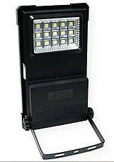 Автономна зарядна станція GDTimes GD-07A 2 лампочки LED ліхтар з повербанком 30W Сонячна панель, фото 5