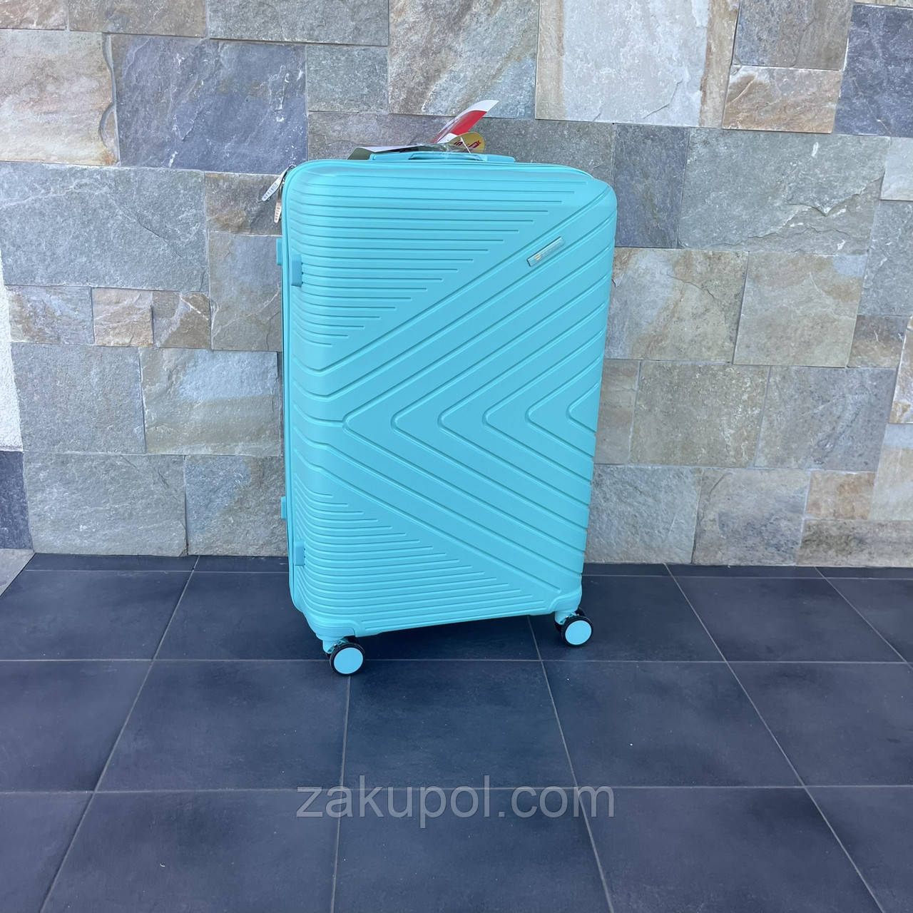 Валіза дорожня велика з поліпропілену Bloom PP-SC-031 L М'ятний