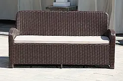 Диван меблі з ротанга Амелія коричневий штучний ротанг плетені меблі для саду, тераси, вулиці, будинки