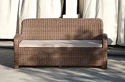 Диван меблі з ротанга Амелія тютюно штучний ротанг плетені меблі для саду, тераси, вулиці, будинки