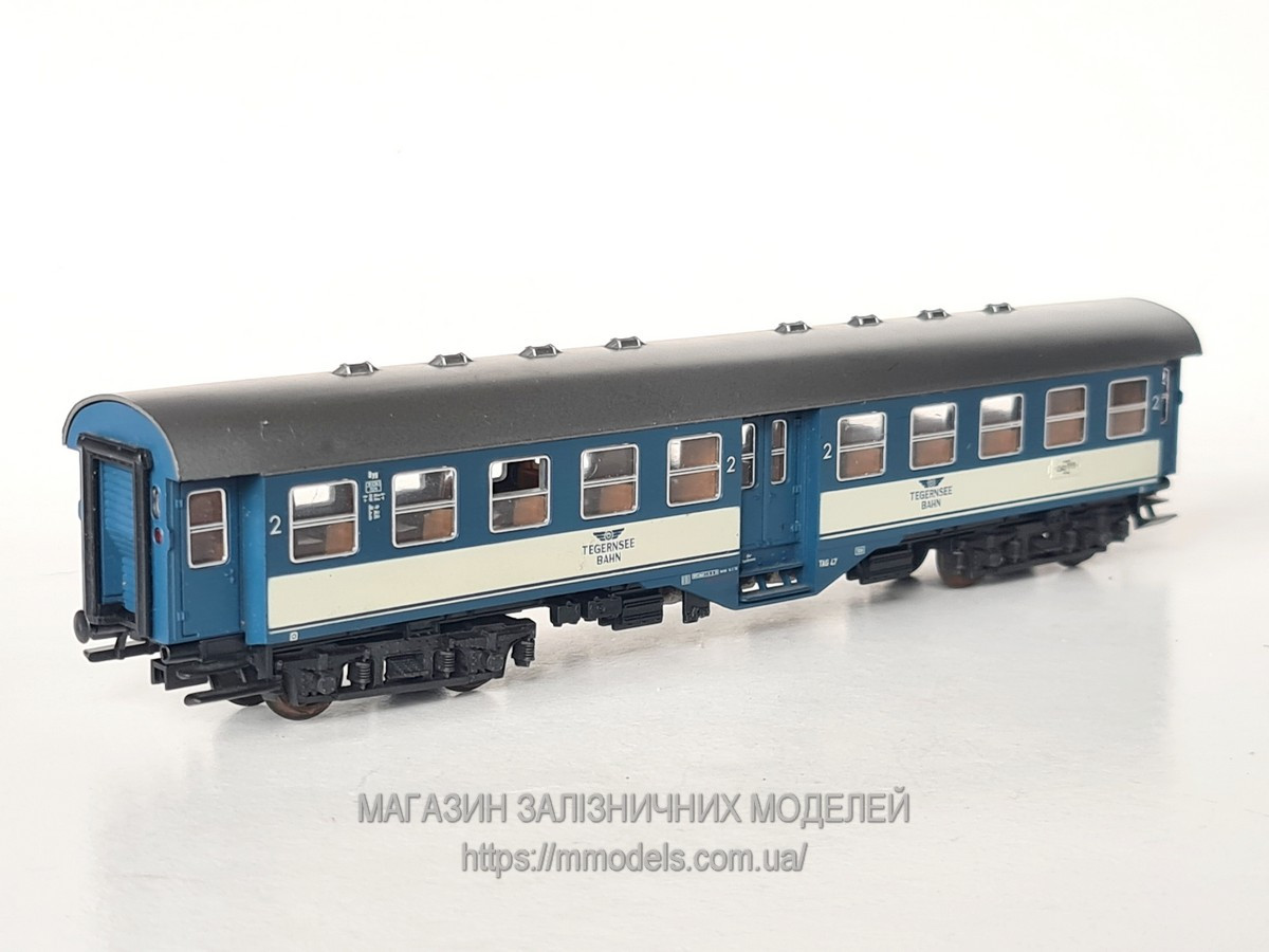 Roco 4250B 4х основний вагон 2 класу, тип "Rebuilt" TEGERNSEE-BAHN, DB, масштабу 1:87, H0