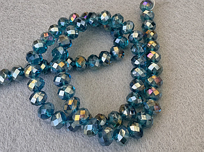 Кришталеві намистини, грановані 10*8мм