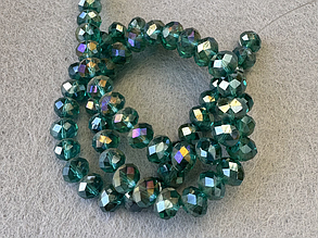 Кришталеві намистини, грановані 10*8мм