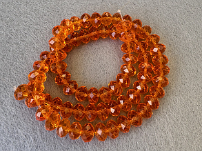 Кришталеві намистини, грановані 10*8мм