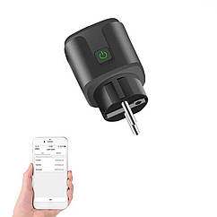 Розумна розетка Treeye Wi-Fi Smart Plug 16 А black. Tuya / Smart life