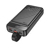 УМБ PowerBank Hoco  J123B 30000mAh з ліхтариком і швидкою зарядкою 22.5W+PD20W чорний, фото 4