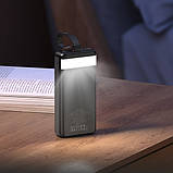 УМБ PowerBank Hoco  J123B 30000mAh з ліхтариком і швидкою зарядкою 22.5W+PD20W чорний, фото 5