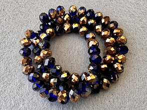 Кришталеві намистини, грановані 10*8мм