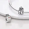 Срібний шарм-підвеска в стилі Pandora Beauty Charms 925 проба срібляста бусина на браслет Пандора, фото 3