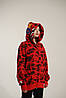 Толстовка Bape A Bathing Ape Shark Red Camo Unisex Full Zip Womens Hoodie, фото 6