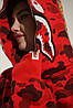 Толстовка Bape A Bathing Ape Shark Red Camo Unisex Full Zip Womens Hoodie, фото 8