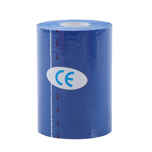 Кінезіо Тейп 10см х 5м Кінезіологічний спортивний тейп стрічки Kinesiology Tape, темно синій