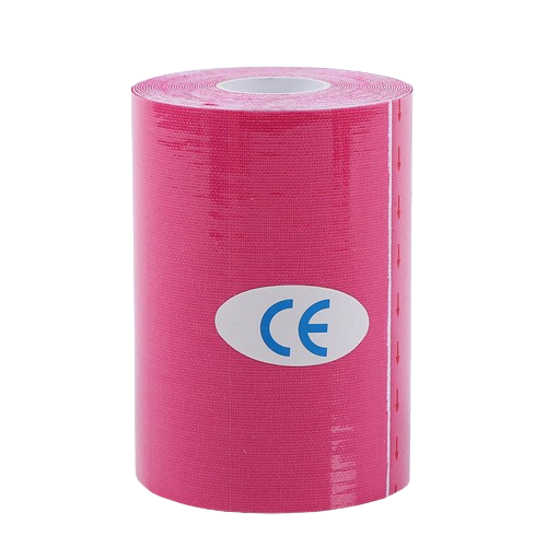Кінезіо Тейп 10см х 5м Кінезіологічний спортивний тейп стрічки Kinesiology Tape, рожевий
